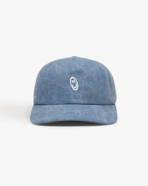 Rotholz Denim Floppy Cap mit Smiley Stick von Rotholz