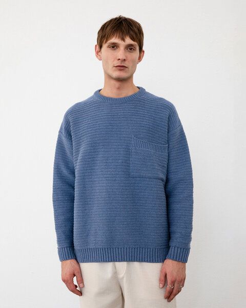 Rotholz Gerippter Strickpullover Bio- Baumwolle von Rotholz