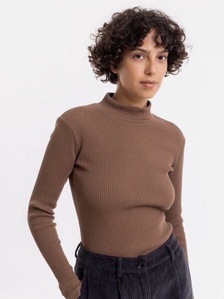 Rotholz longsleeve - LS Turtleneck für Damen - aus Bio-Baumwolle von Rotholz