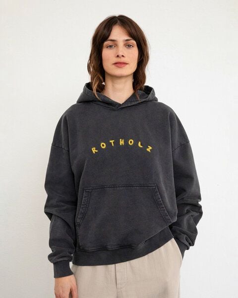 Rotholz Logo Hoodie Bio Baumwolle von Rotholz