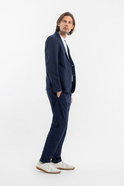 Rotholz Workwear Blazer Leinen Mix - Dunkelblau von Rotholz