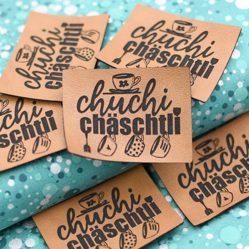 Label Aufnäher Kunstleder Chuchichäschtli Label Aufnäher Kunstleder Chuchichäschtli von Rotkaehlchen