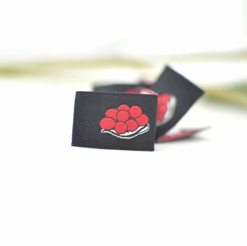 Label Einnäher Schwarzwaldliebe Bollenhut, Schwarzwald Applikationm Label von Rotkaehlchen