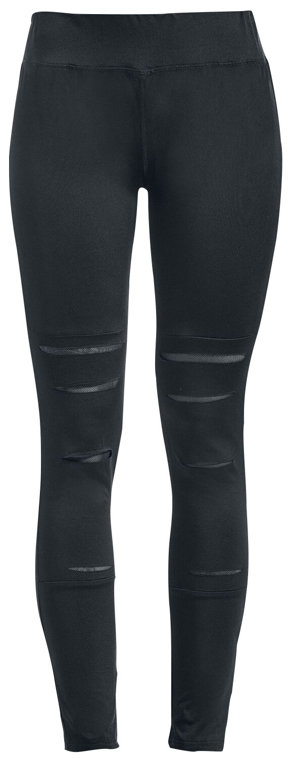 Rotterdamned Leggings With Insert Lace Leggings schwarz in M von Rotterdamned