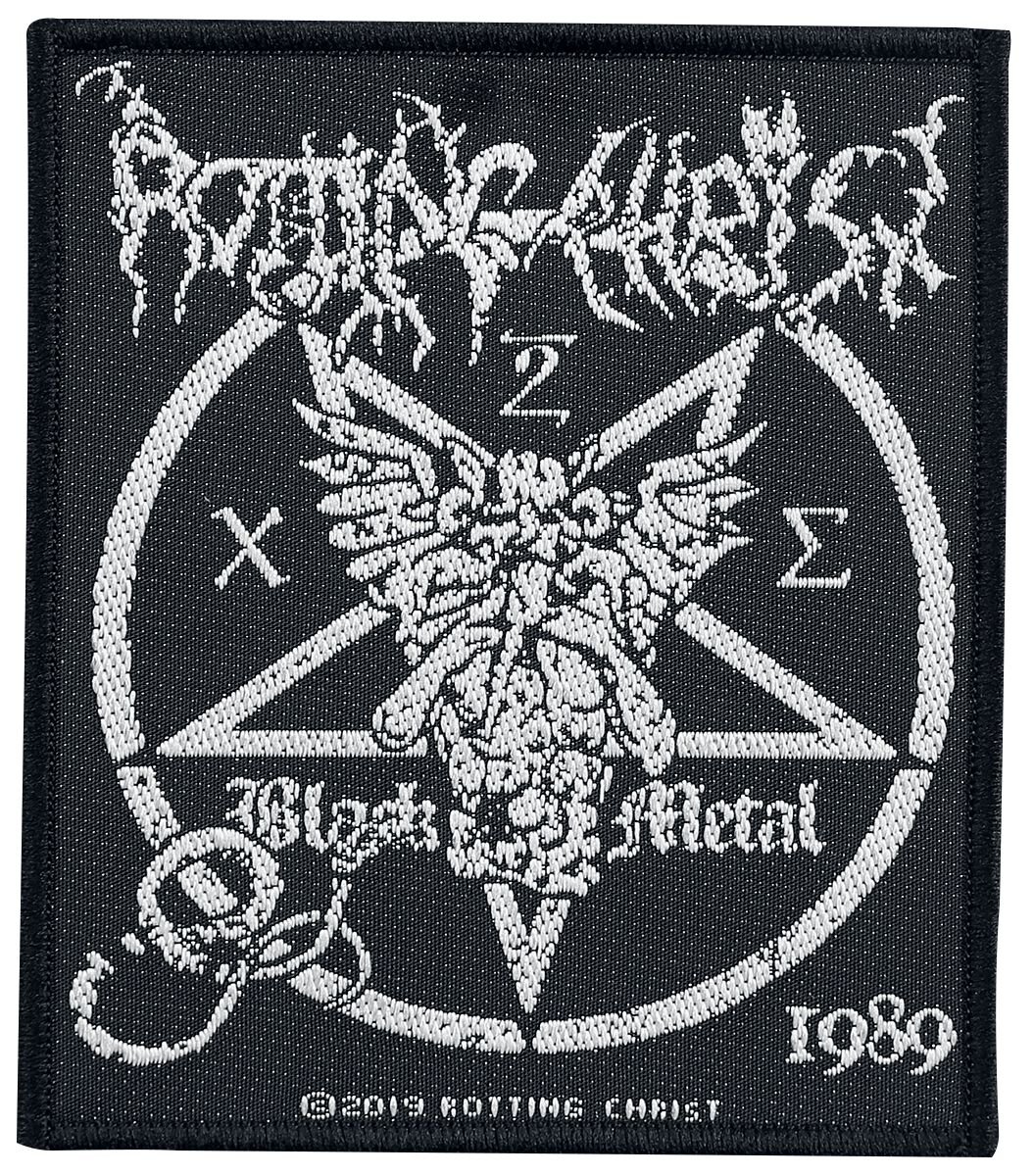 Rotting Christ Black Metal Patch schwarz weiß von Rotting Christ