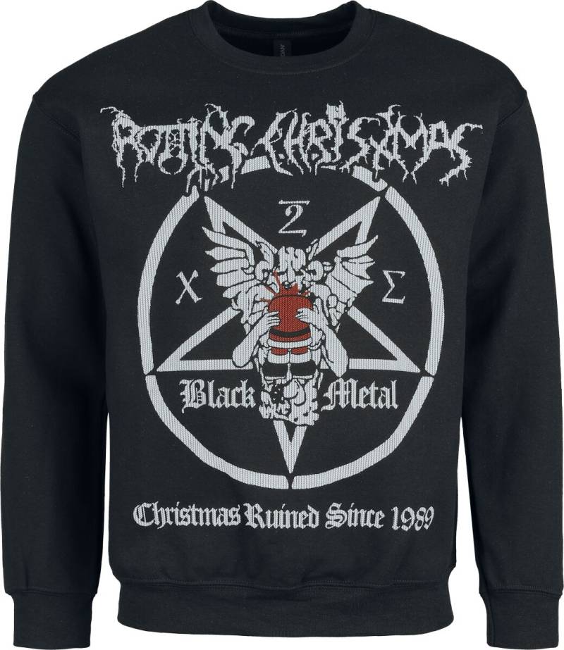 Rotting Christ Holiday Sweater - Christmas Ruined Since 1989 Weihnachtspullover schwarz in M von Rotting Christ