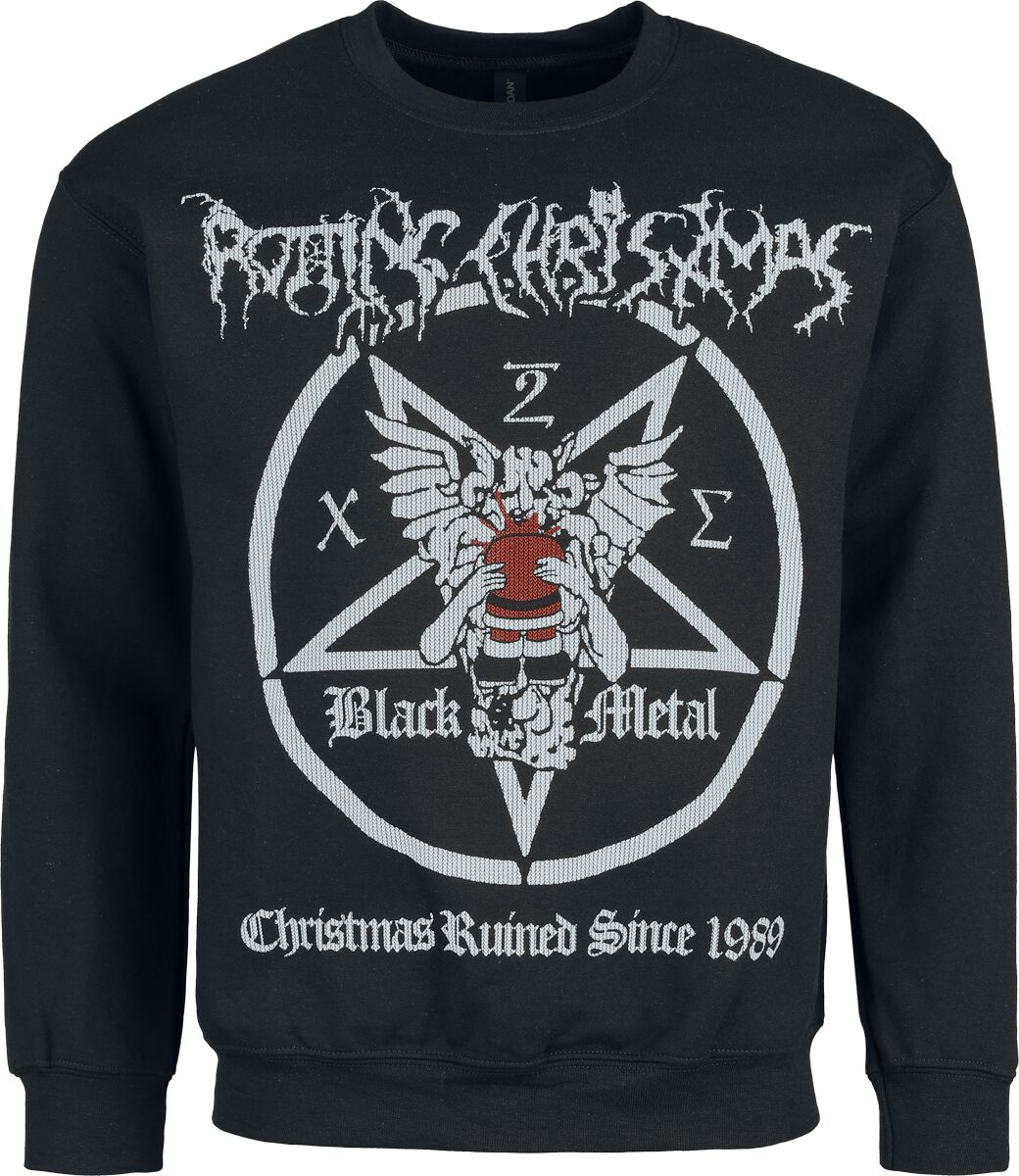 Rotting Christ Holiday Sweater - Christmas Ruined Since 1989 Weihnachtspullover schwarz in XL von Rotting Christ