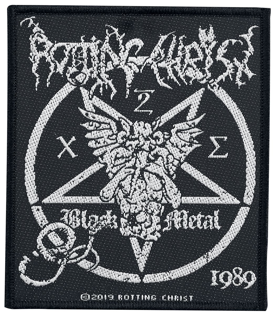 Rotting Christ Patch - Black Metal - schwarz/weiß  - Lizenziertes Merchandise! von Rotting Christ
