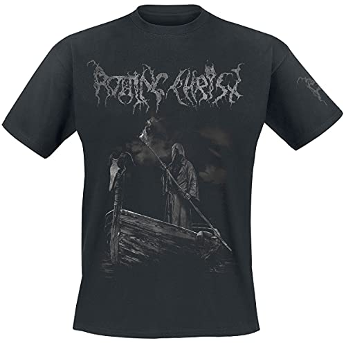Rotting Christ to The Death Männer T-Shirt schwarz XL 100% Baumwolle Band-Merch, Bands von Rotting Christ