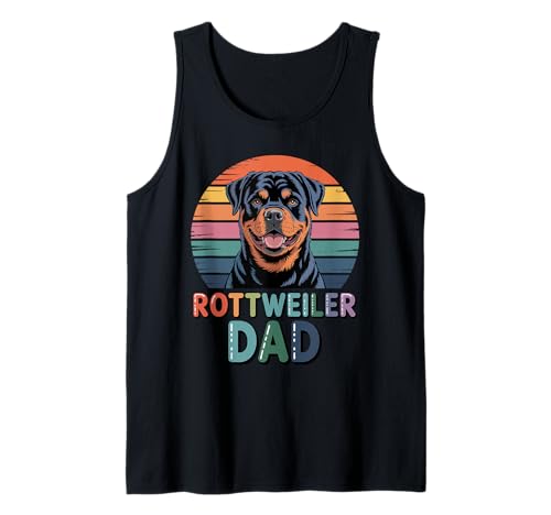 Herren Retro Rottweiler Dad Rottweilers Rot Dog Rottie Tank Top Herren Retro Rottweiler Dad Rottweilers Rot Dog Rottie Tank Top von Rottweiler Dog Lover Gifts
