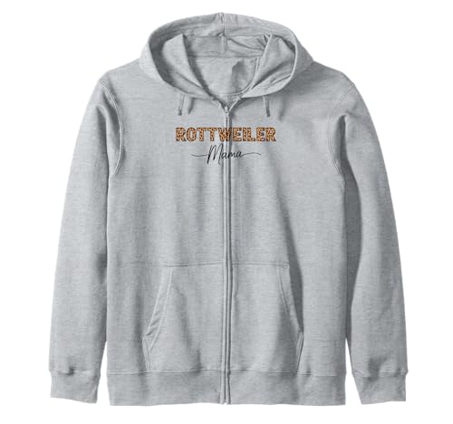 Leopardenmuster Rottweiler Mama Rottweilers Rottie Kapuzenjacke Leopardenmuster Rottweiler Mama Rottweilers Rottie Kapuzenjacke von Rottweiler Dog Lover Gifts