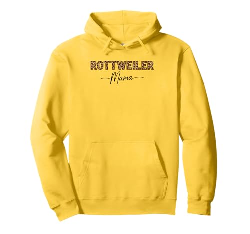 Leopardenmuster Rottweiler Mama Rottweilers Rottie Pullover Hoodie Leopardenmuster Rottweiler Mama Rottweilers Rottie Pullover Hoodie von Rottweiler Dog Lover Gifts