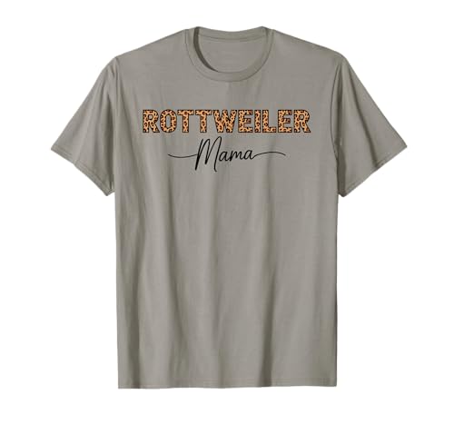 Leopardenmuster Rottweiler Mama Rottweilers Rottie T-Shirt Leopardenmuster Rottweiler Mama Rottweilers Rottie T-Shirt von Rottweiler Dog Lover Gifts