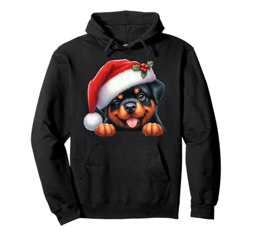 Rottweiler Weihnachtsmütze mit Weihnachtsmann-Motiv, für Mama und Papa Pullover Hoodie Rottweiler Weihnachtsmütze mit Weihnachtsmann-Motiv, für Mama und Papa Pullover Hoodie von Rottweiler Dog Tees NYC