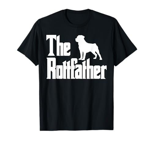 The RottFather Lustiges Rottweiler Papa-Shirt für Herren, Geschenke T-Shirt von Rottweiler T Shirt Mens Gifts Dog Lovers