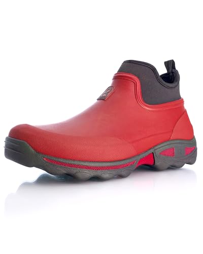 Rouchette Clean Land Damen Gartenschuh Gummistiefelette 36 EU, rot von Rouchette