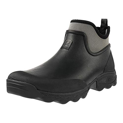 Rouchette Neoprenstiefel Clean Land Regenstiefel Halbhoch Rutschfeste Schlupfstiefel (Schwarz, EU Schuhgrößensystem, Erwachsene, Numerisch, M, 40) von Rouchette