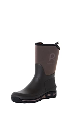 Rouchette Neoprenstiefel Herren Clean Garden Wasserdicht Hoch Robust Bequem (Braun, EU Schuhgrößensystem, Erwachsene, Numerisch, M, 41) von Rouchette