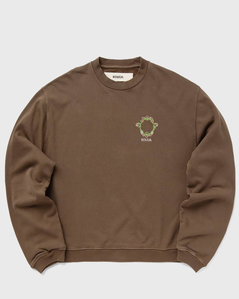 Rough. FLORAL EMBLEM SWEATER men Sweatshirts brown in Größe:L von Rough.