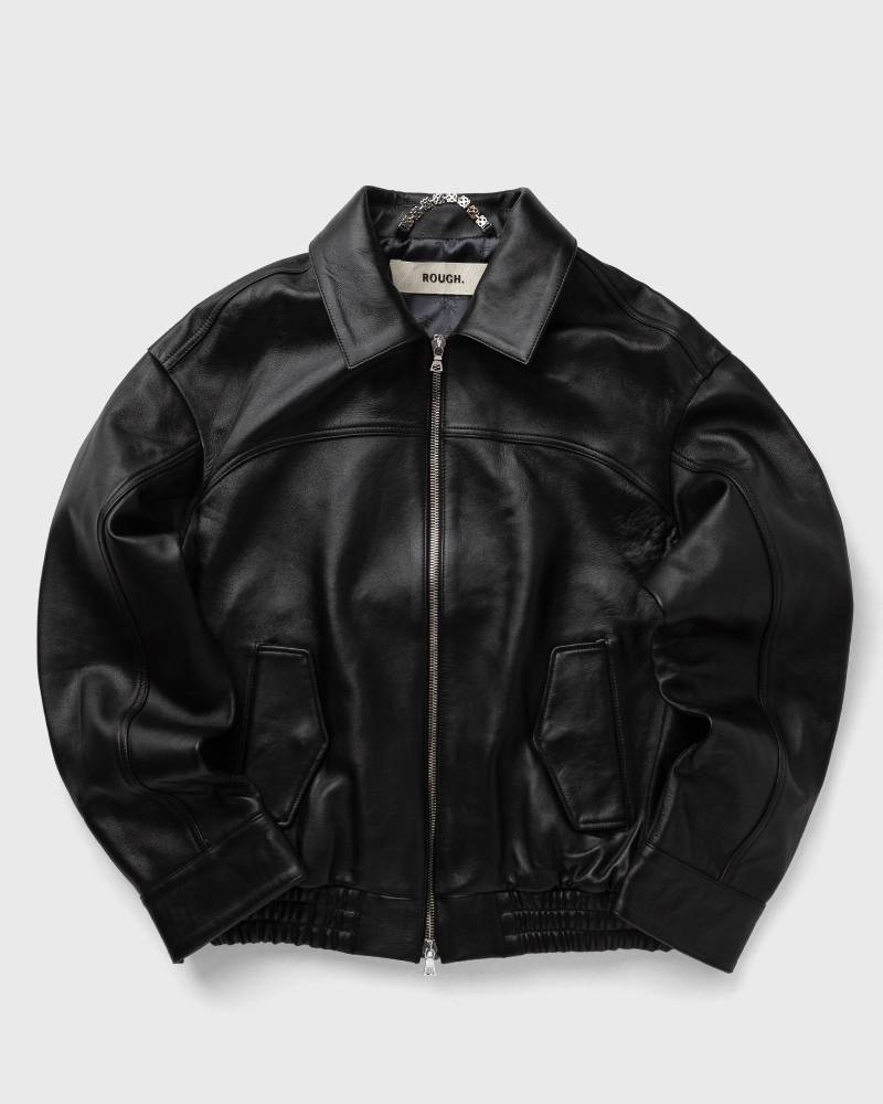 Rough. REVERSIBLE LEATHER BLOUSON men Bomber Jackets black in Größe:XL von Rough.