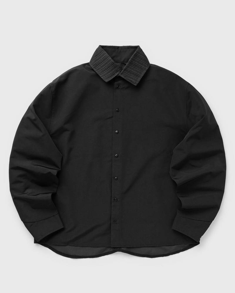 Rough. TWO TONE NYLON SHIRT men Longsleeves black in Größe:L von Rough.