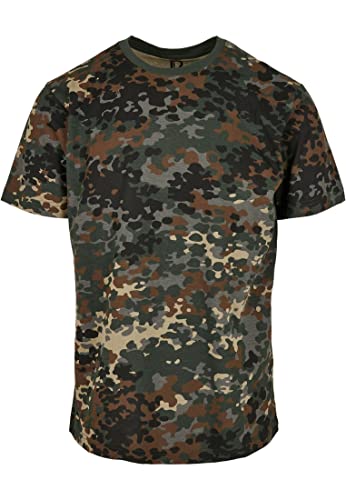 Roughtex Camo T-Shirt Herren Baumwolle Army BW Camouflage Tarnmuster Flecktarn L von Roughtex