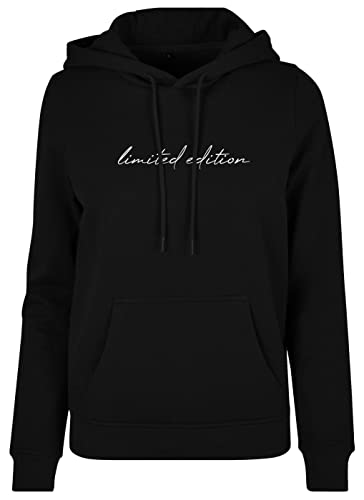 Roughtex Damen Sprüche Hoodie mit Aufdruck Limited Edition Kapuzenpullover - fällt klein aus Schwarz L von Roughtex