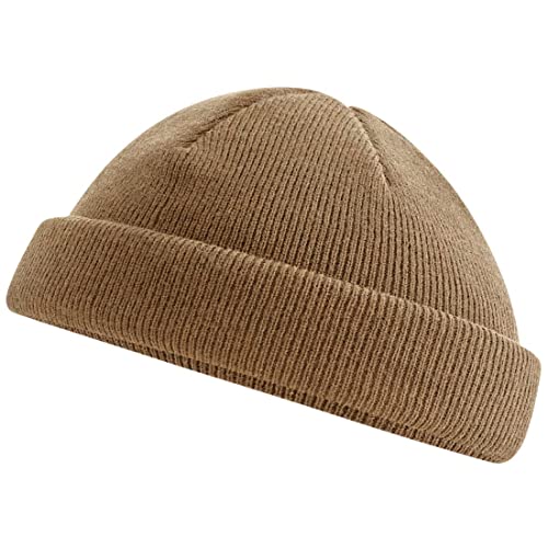 Roughtex Fischermütze Kurze Beanie Recycled Feinstrick nachhaltige Strickmütze Docker Cap Dogger Mütze Biscuit von Roughtex