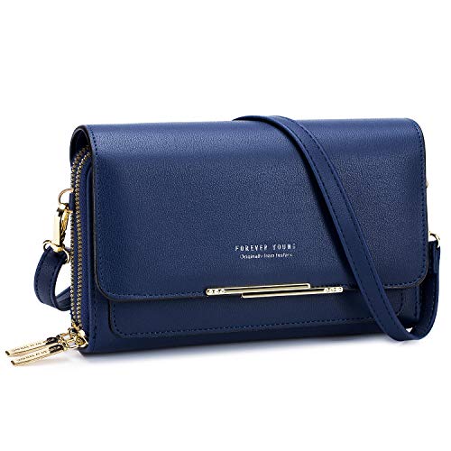 Roulens Klein Handy Umhängetasche,Damen Kleine Umhängetasche,PU Leder Crossbody Schultertasche Reisepass Handytasche mit Kartenschlitz Verstellbar Abnehmbar Schultergurt von Roulens