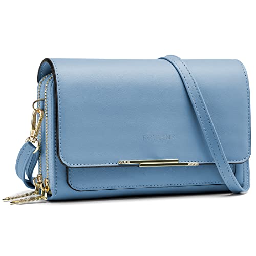 Roulens Klein Handy Umhängetasche,Damen Kleine Umhängetasche,PU Leder Crossbody Schultertasche Reisepass Handytasche mit Kartenschlitz Verstellbar Abnehmbar Schultergurt von Roulens