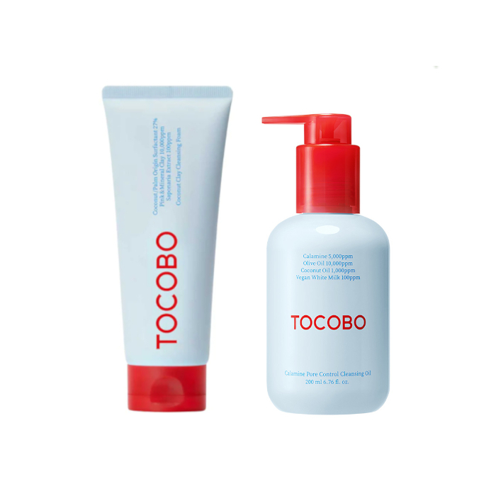 TOCOBO - Cleansing Duo Set (Coconut Clay Cleansing Foam - 150ml + Calamine Pore Control Cleansing Oil - 200ml) TOCOBO - Cleansing Duo Set (Coconut Clay Cleansing Foam - 150ml + Calamine Pore Control Cleansing Oil - 200ml) von TOCOBO