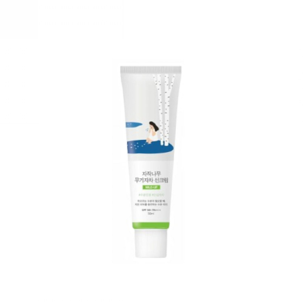 Round Lab - Birch Juice Moisturizing Mild-up Sun Cream SPF50+ PA++++ - 50ml von Round Lab