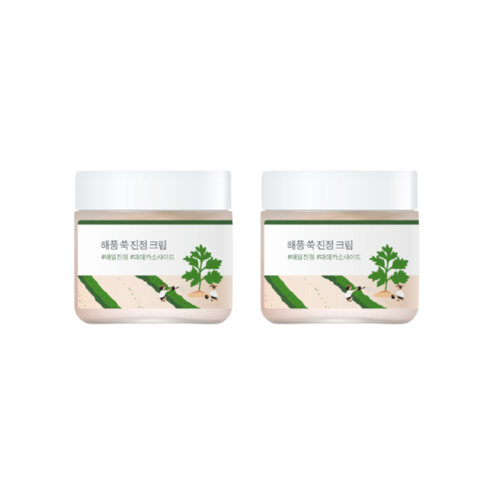 Round Lab - Mugwort Calming Cream - 80ml (2ea) Set von Round Lab