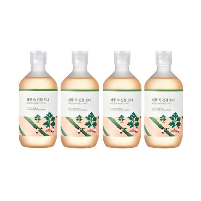 Round Lab - Mugwort Calming Toner - 300ml (4ea) Set von Round Lab