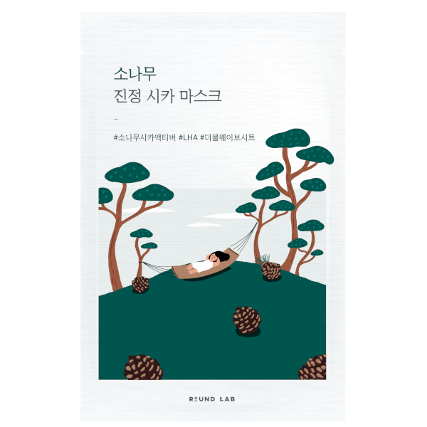 Round Lab - Pine Calming Cica Mask Sheet - 27ml von Round Lab