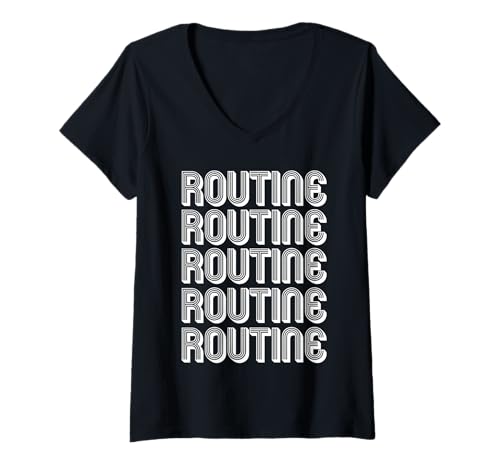 Damen Routine T-Shirt mit V-Ausschnitt Damen Routine T-Shirt mit V-Ausschnitt von Routine Apparel