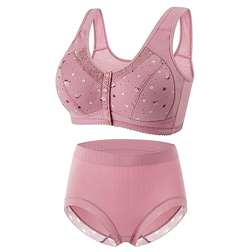 routinfly 2 StüCk Dessous Damen Spitzen BHS Und UnterwäSche-Sets FüR Damen Sexy Ohne BüGel Nahtlose Alltags BH Und Panty Sets Push Up Dessous Set Sommer Sport BH Gepolstert Ultra Thin Bras Set von routinfly