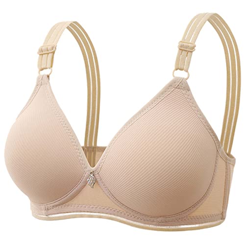 AlltäGliche BHS FüR Frauen Ohne BüGel Bequeme DüNner UnterwäSche Solide Sexy V-Ausschnitt Push Up BH RüCkenstüTze VollstäNdige Abdeckung Mit Verstellbarer Schultergurt Sport Casual Yoga Bralette von Routinfly