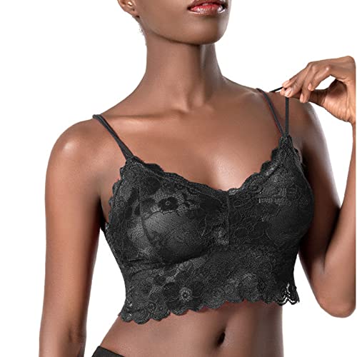 Damen Dessous Aus Spitze Sexy UnterwäSche Stilvolles Blumenmuster Weich AushöHlen Korsett Push Up BH Volle Abdeckung Komfort Gepolsterter BüGelFeste TräGer Perfekte Form von Routinfly