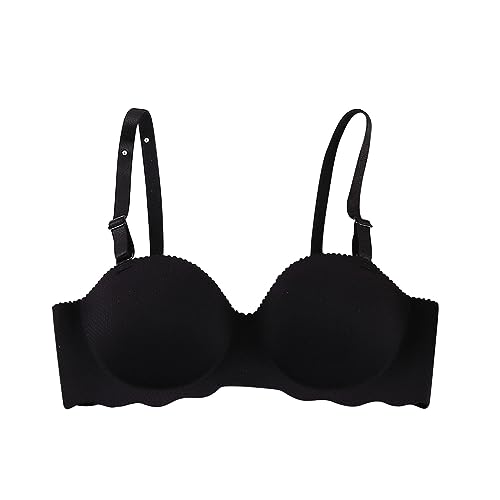 Damen Nahtloser Push Up BH Wmbra Haltungsverbessernder BH Damen Elastizität Bustier Atmungsaktiv Bequem Sexy Dessous Ultra Dünn Plus Größe Alltags BH Leichter Bralette Deep Cup BH von routinfly