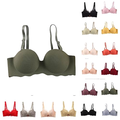 Damen Nahtloser Push Up BH Wmbra Haltungsverbessernder BH Damen Elastizität Bustier Atmungsaktiv Bequem Sexy Dessous Ultra Dünn Plus Größe Alltags BH Leichter Bralette Deep Cup BH von routinfly