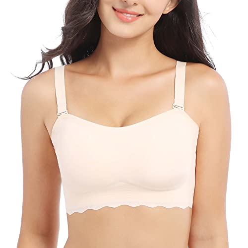 Damen TräGerlos Push Up Bandeau rutschfest Sport BH Alltag BH Volle UnterstüTzung Unsichtbar Sexy Dessous Ohne BüGel Nahtlose Tube Top RüCkenfrei Weiche ElastizitäT Bustier Sommer UltradüNne Bralette von routinfly