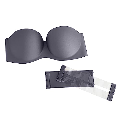 Damen TräGerlose BHS Bequem Nahtlos Bandeau BH Rutschfester Ohne BüGel BH Push Up BHS Comfy UnterwäSche Einfarbig Gepolstert Tube Top BH Sports BHS Elegant Sexy Bralette FüR Frauen Sommer Bandeau von routinfly