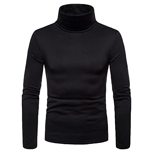 Men Casual Solid Turtleneck Long Sleeve Blouse Pullover Base Shirt Blouse Men Button-Down Shirts Men Jacket Hochzeit FashionFilz von Routinfly