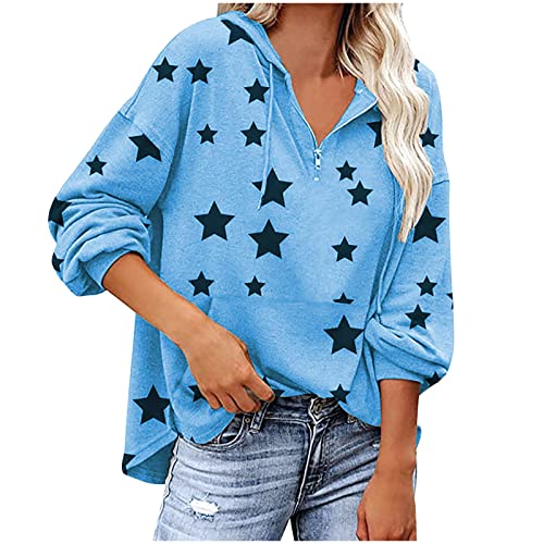 Mode Frauen Button-Down-Shirt Lässig Bedruckt V-Ausschnitt Langarm Herbst Kapuzenbluse Pullover Tops Damen Herbst Tops Frauen Overall Sommer Lässig von Routinfly