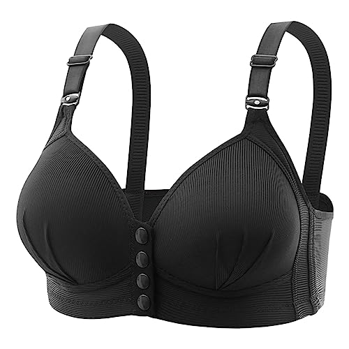 Push up BH Damen Sommer Eleganter Frontverschluss Sport BH Ohne Stahlringe Damen Frontknopf Nahtlose Unterwäsche Keine Ränder Mesh Bequem Atmungsaktiv Sexy Dessous Ultradünne Weste Bralette von routinfly