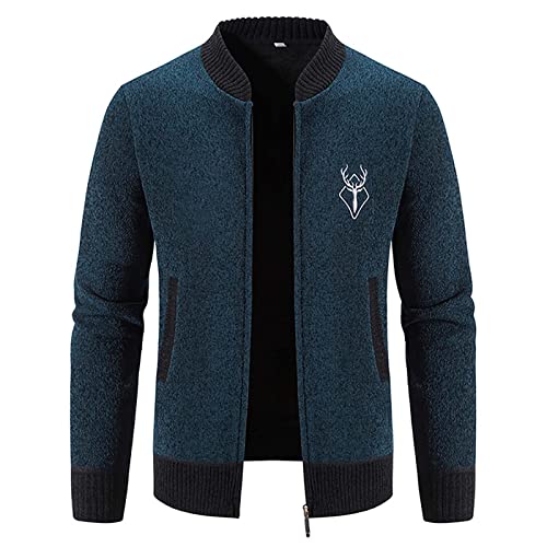 Routinfly Herrenmode Herbst und Winter Kariert mit Kapuze Fleece Strickpullover Pullover Jacke Herren Mantel Anzug für Hochzeit Herren Hemden Mode Western Normal Langarm Samt Cord von Routinfly