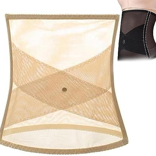 Shape Up Fat Burn Tulle Waist Shaper FüR Damen Shapewear Panties Mesh Korsett Hoch Taillierte KöRperformung Bauch Straffung Abnehmen Shapewear UnterwäSche Mieder Panty Bauch Shapewear (Beige L) von routinfly