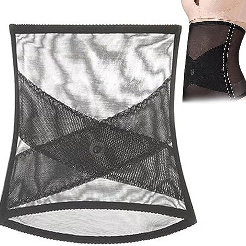 Shape Up Fat Burn Tulle Waist Shaper FüR Damen Shapewear Panties Mesh Korsett Hoch Taillierte KöRperformung Bauch Straffung Abnehmen Shapewear UnterwäSche Mieder Panty Bauch Shapewear (Schwarz XL) von routinfly