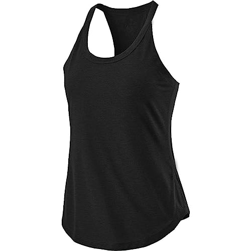 Spaghetti Tops Damen Tank Tops Sommer Locker Damen Elegant Lässig Sexy Ärmellos Camisole Rundhalsausschnitt I Form Zurück Falten Externe Yoga Übung Plissiert Weste Basic Cami Shirts von routinfly